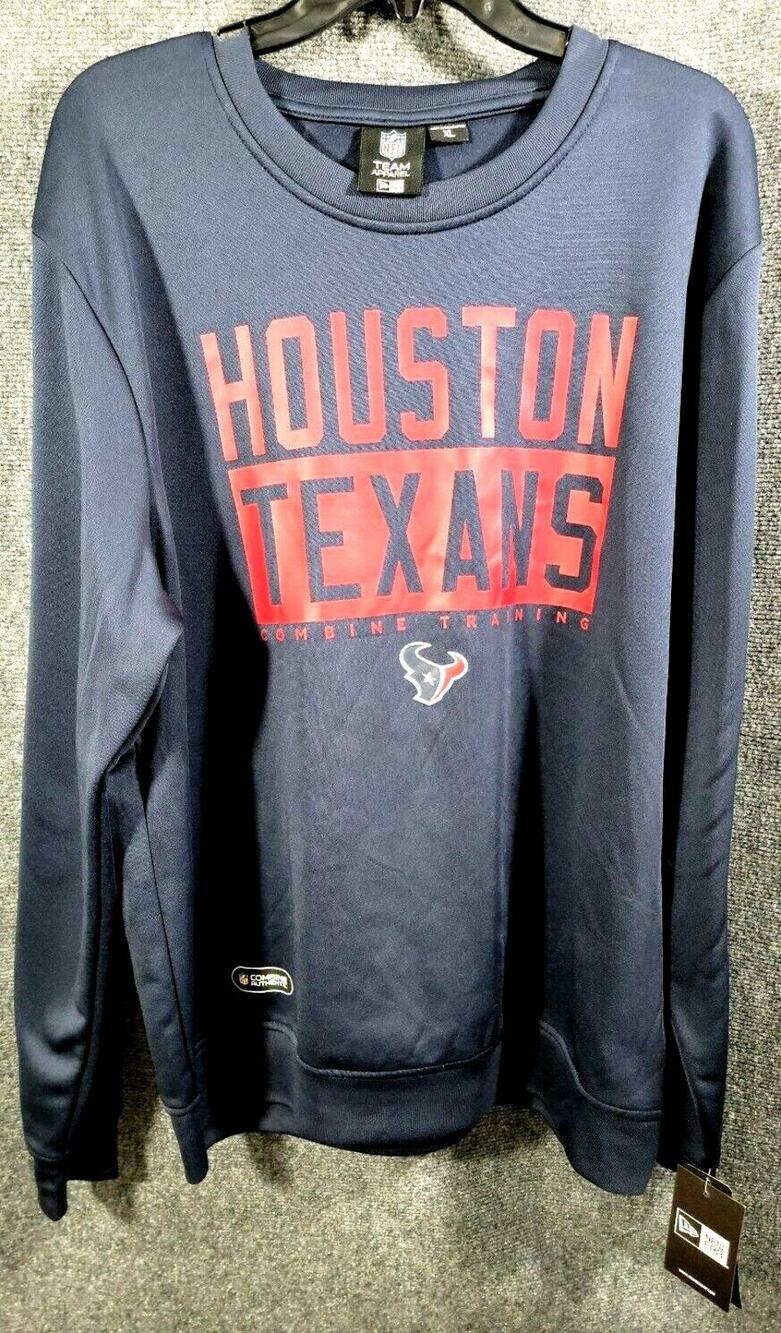 Houston Texans Sweatshirt Men's XL Blue Pullover Sweater L/S NFL Team Apparel